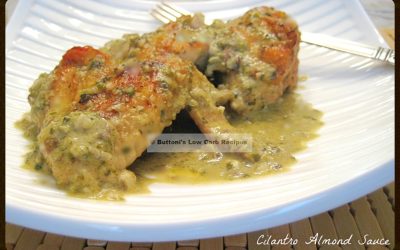 Braised Chicken in Cilantro-Almond Sauce