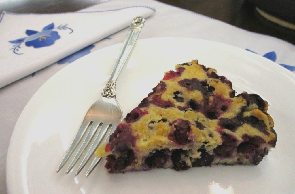 Low Carb Blueberry Buckle