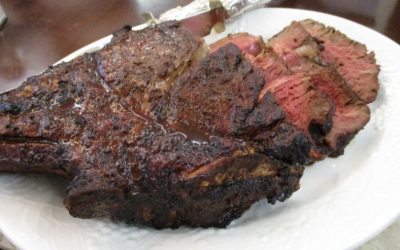 Peppered Cowboy Ribsteak (or rib roast)