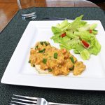 Flounder with Cajun Crawfish Topping
