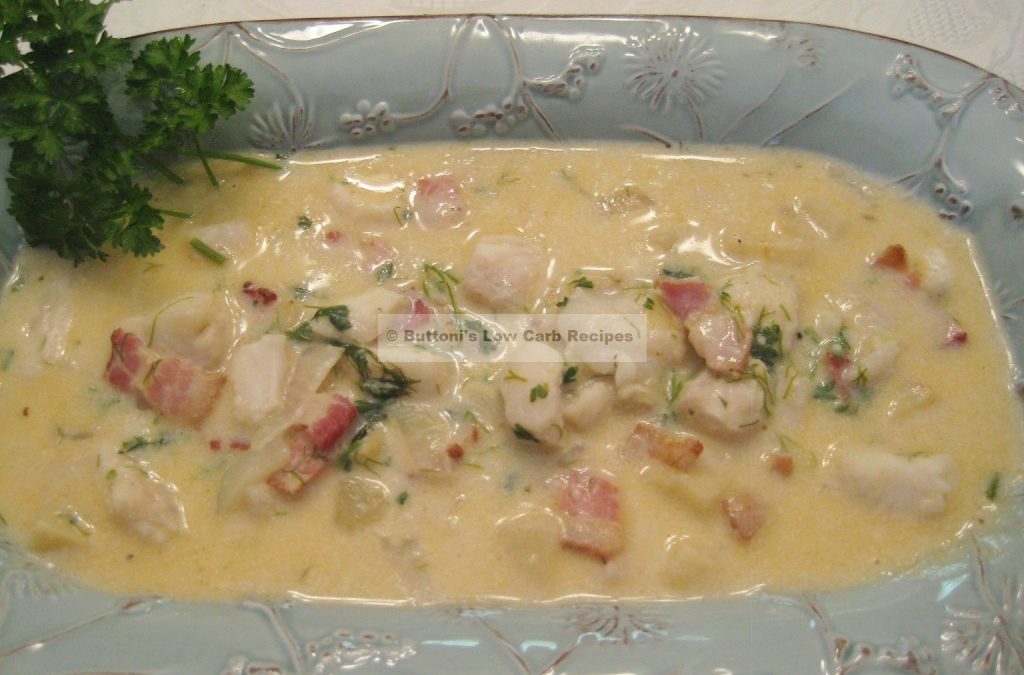 Grilled Steelhead Trout Chowder