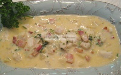 Grilled Steelhead Trout Chowder